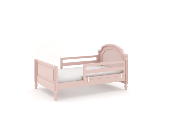 Mini cama la vie com meia grade - rosa old