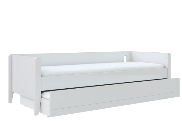 Cama sofá bo - branco - com auxilliar