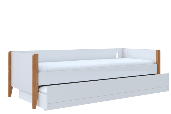 Cama sofá bo - branco-jequitibá - com auxiliar